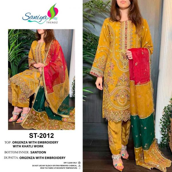 Saniya St 2012 To 2014 Embroidery Pakistani Salwar Kameez